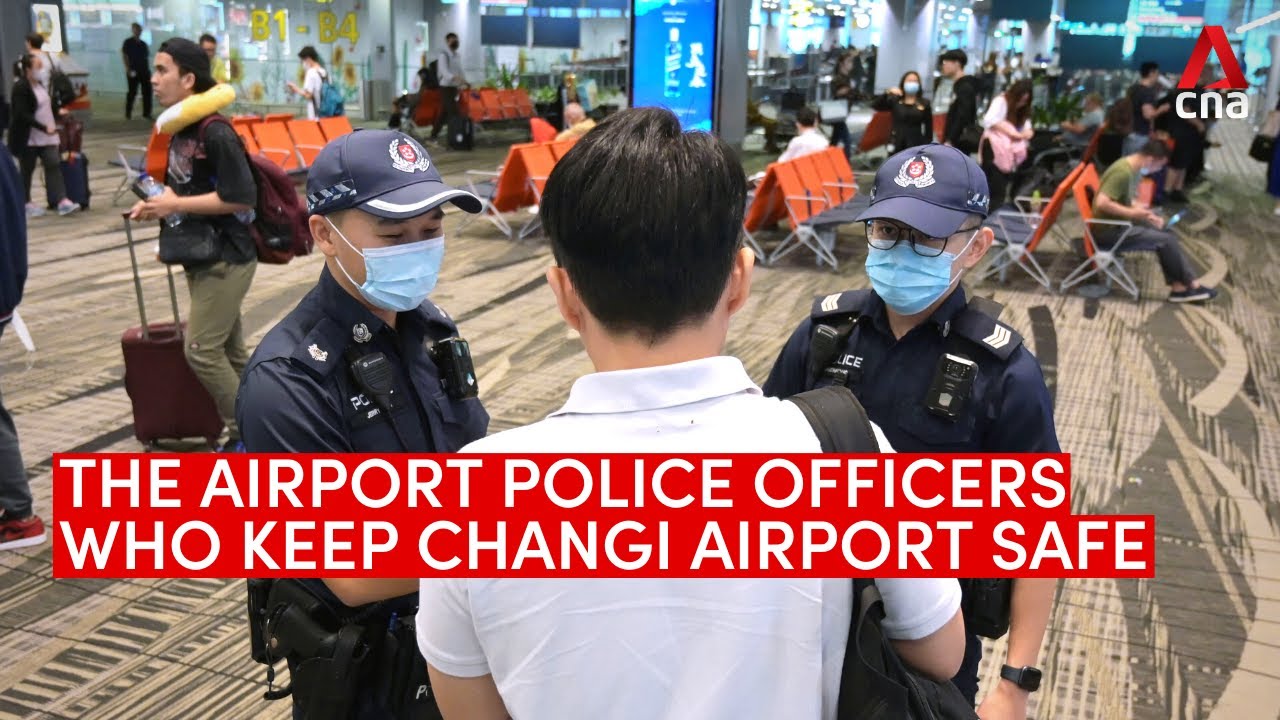 The airport police officers who help keep Changi Airport safe