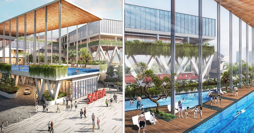 New SAFRA clubhouse in Choa Chu Kang opens May 2023 with sheltered futsal court & swimming pool