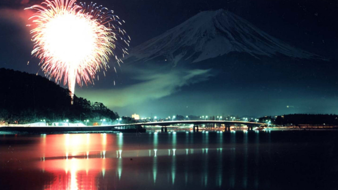 日本自由行 | 2023河口湖冬季烟火会登场 一共11场、超唯美富士山雪景！
