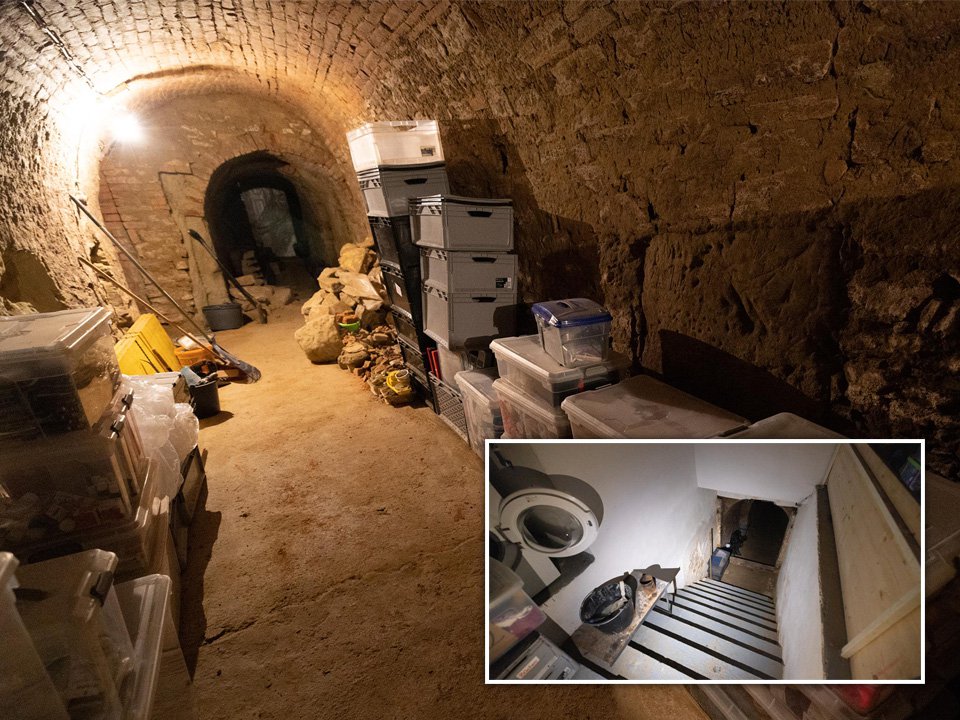 Inside cellar where dad ‘kept six British children’ but he says he’s no Fritzl