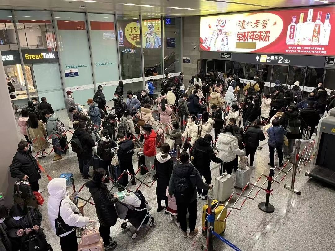 单日最高近120万人次，虹桥枢纽春节总客流创近三年新高