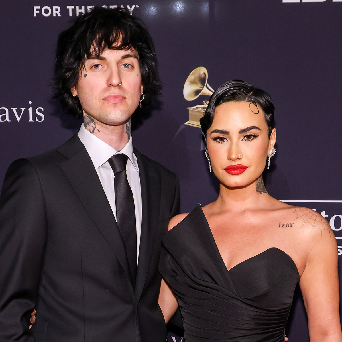 Demi Lovato and Jutes Show PDA as They Make Red Carpet Debut as a Couple at Pre-Grammys Party