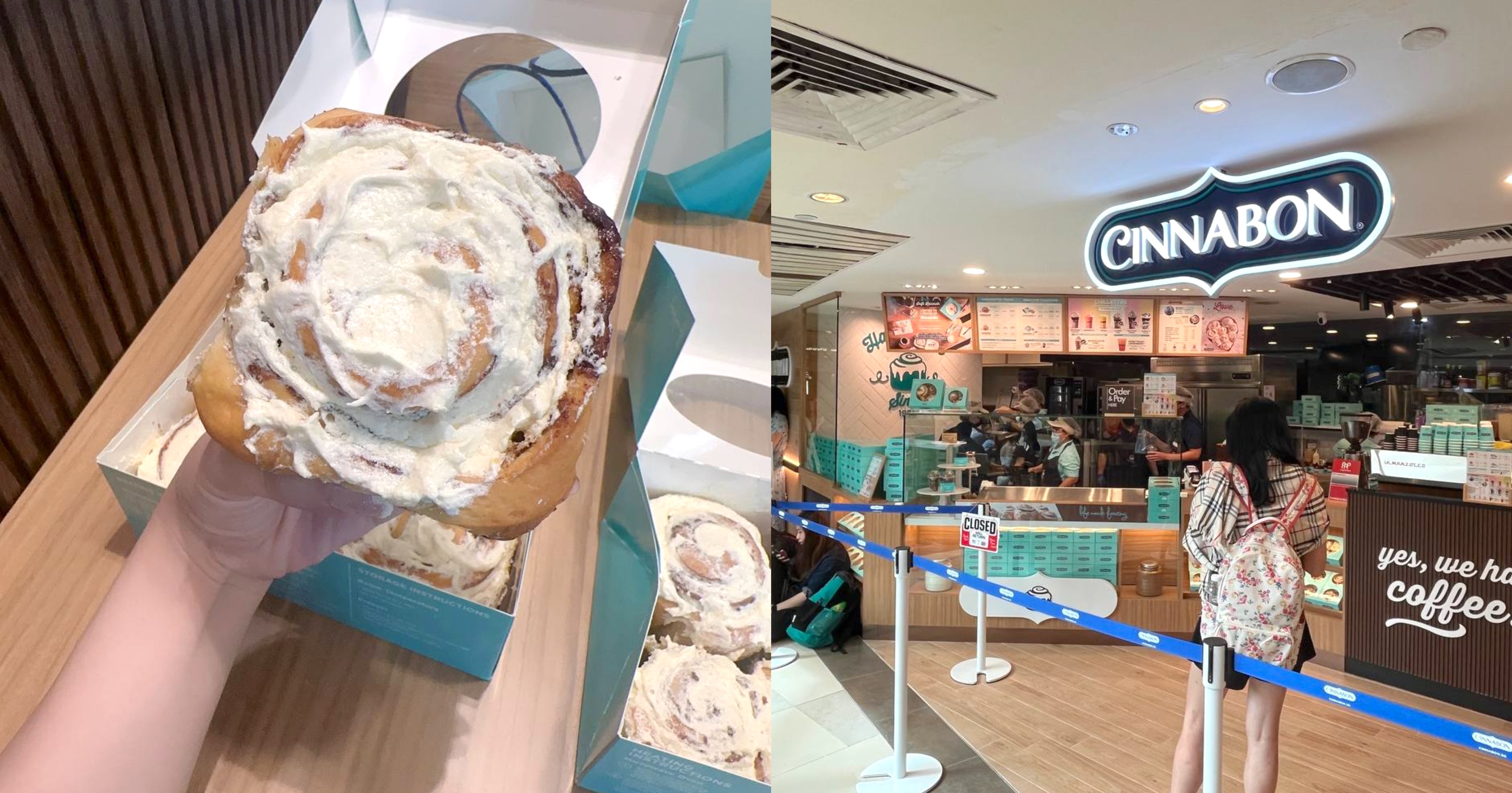 US chain Cinnabon officially opens at Raffles City on Feb. 9, 2023 with famous cinnamon rolls