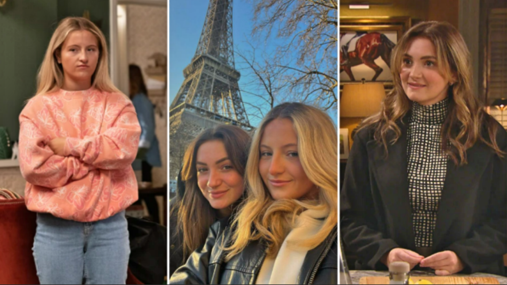 Emmerdale stars Rosie Bentham and Daisy Campbell share Paris holiday snaps together