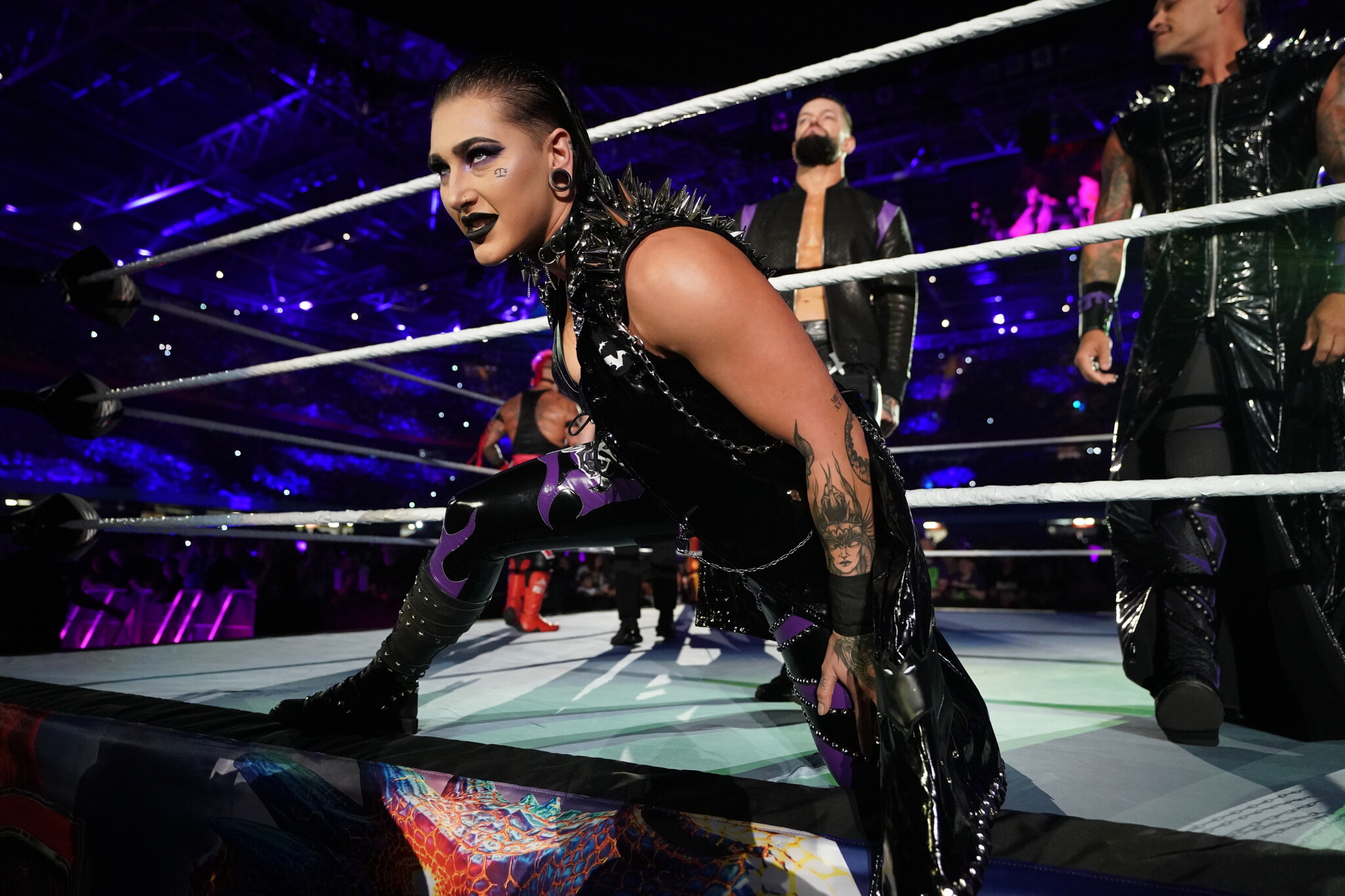 WWE star Rhea Ripley shares adorable workout photo with real life boyfriend and fellow wrestler Buddy Matthews