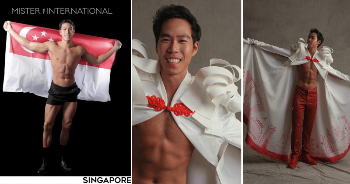 Mister S’pore unveils upgraded national costume of Merlion-inspired cloak & red pants at international pageant