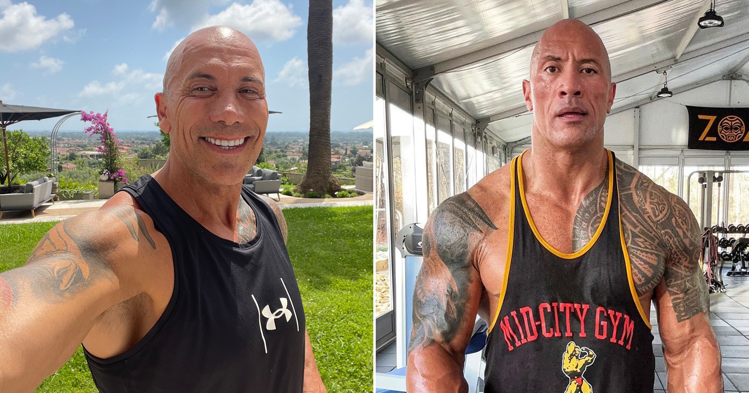 Personal trainer reckons he looks like The Rock and is treated like a celebrity