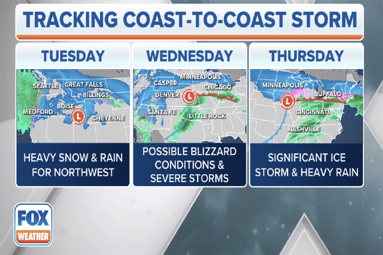 Coasttocoast winter storm to blast millions with threats of blizzard