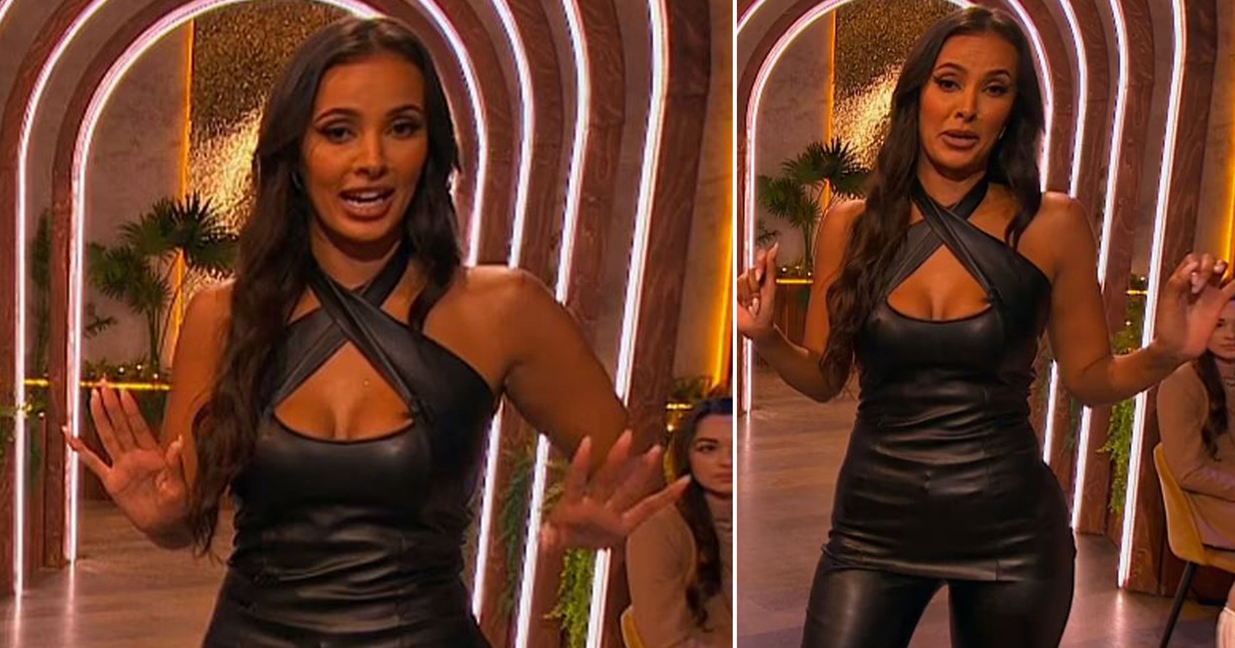 Love Island fans living for Maya Jama’s black latex jumpsuit – here’s where to shop the look