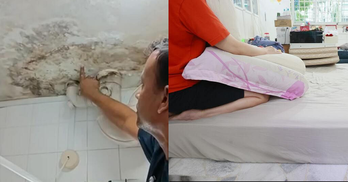 主卧厕所天花板发霉 夫妻难忍异味 当“厅长”