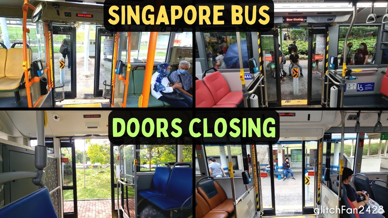Door Bus & More Doors Closing Compilation, Singapore