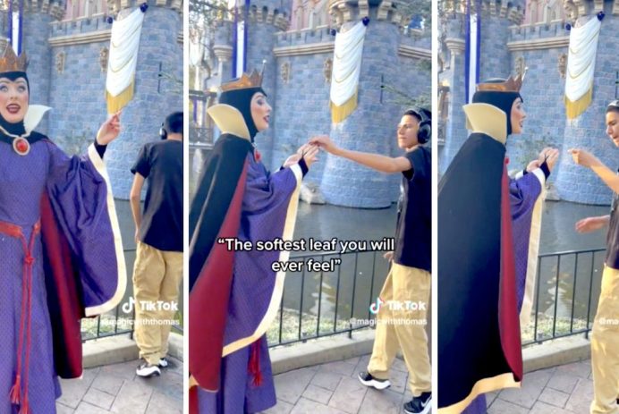 Disneyland footage of Evil Queen’s interaction with 15-year-old boy goes viral on TikTok