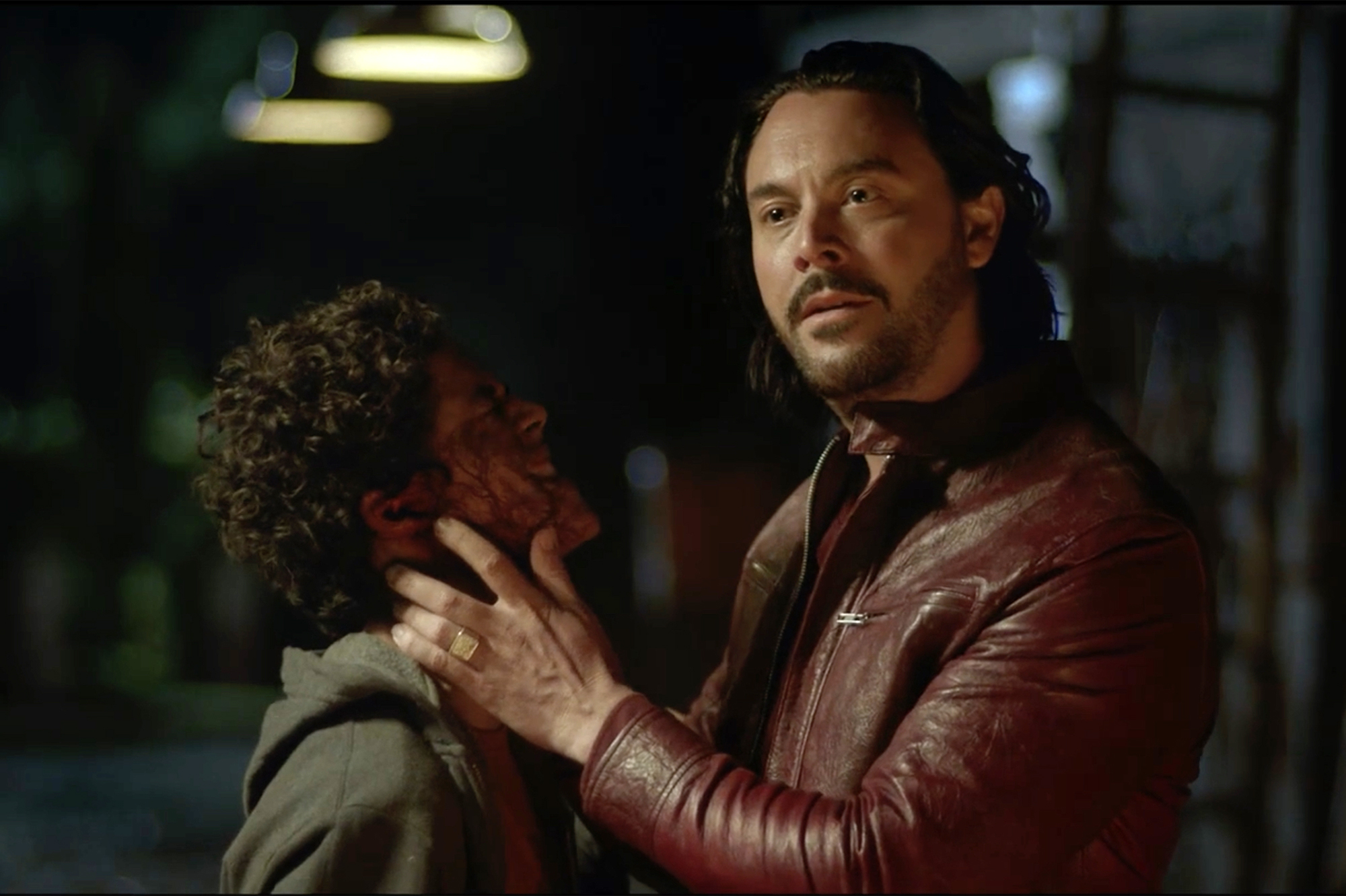 Jack Huston channels the devil in creepy clip from modern retelling of the Mary and Joseph story