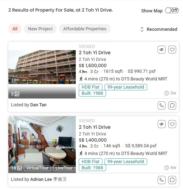 Toh Yi Drive HDB maisonette sold for S$1.3m, most expensive HDB executive resale flat in Singapore