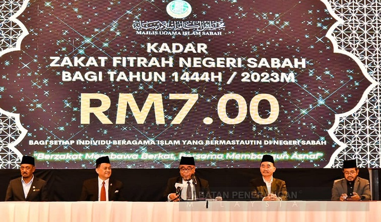 RM7 zakat fitrah rate in Sabah this year