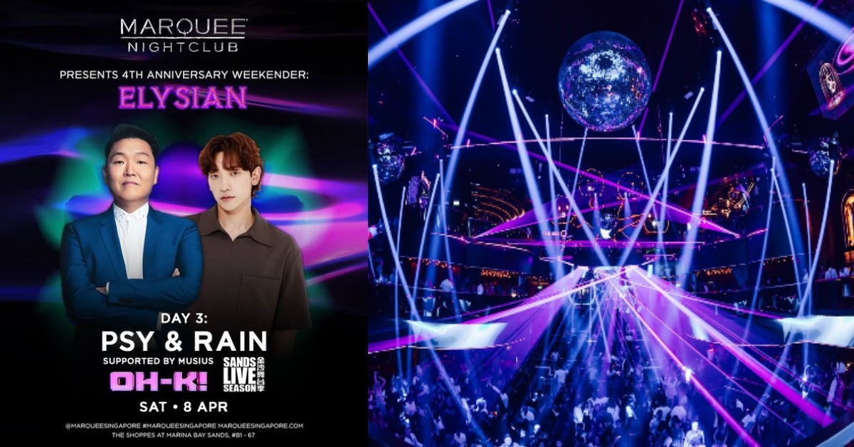 Korean stars psy & rain to perform in marquee nightclub on 8 Apr