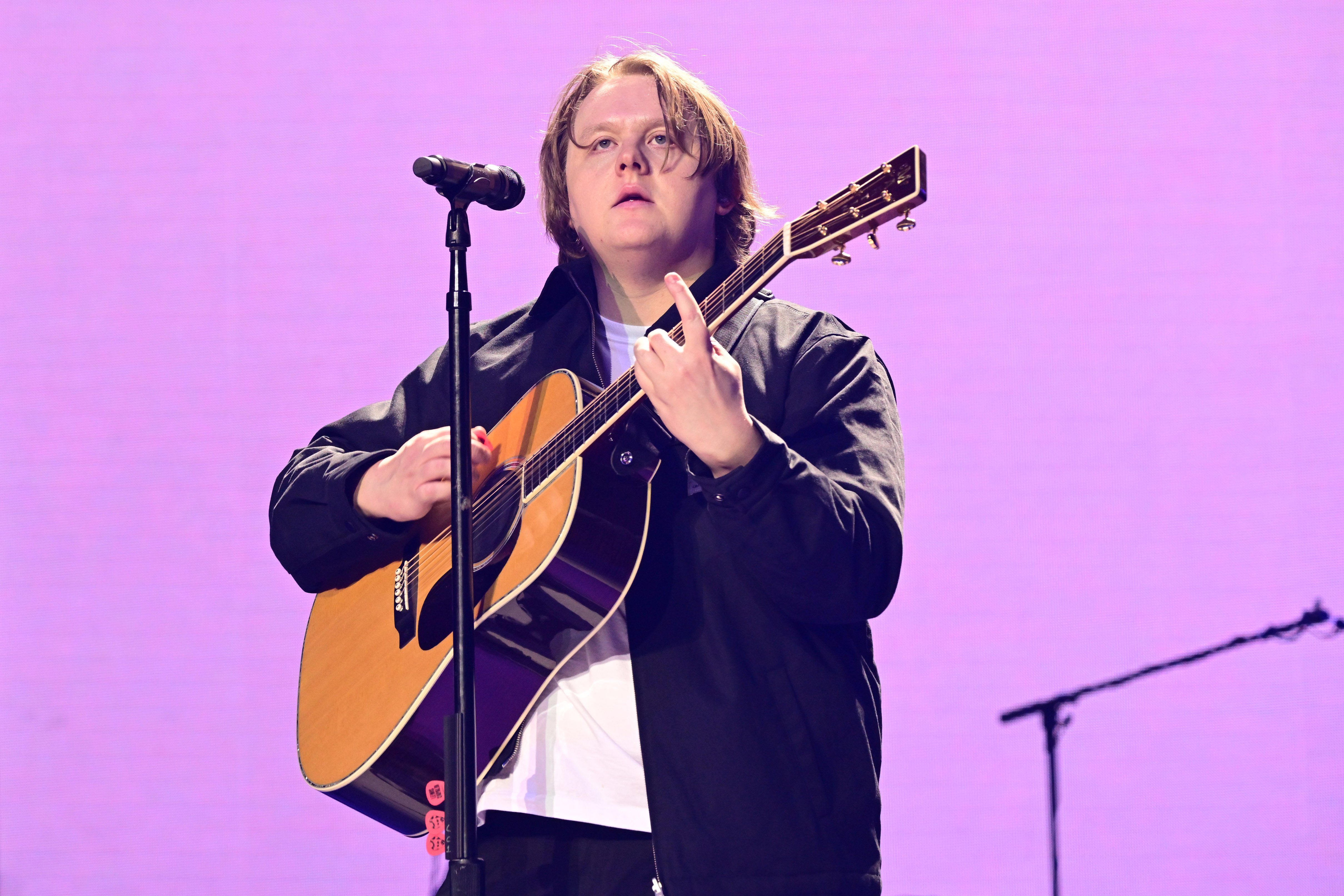 Lewis Capaldi reacts after being mistaken for Liz Truss in Netflix billboard promoting his documentary