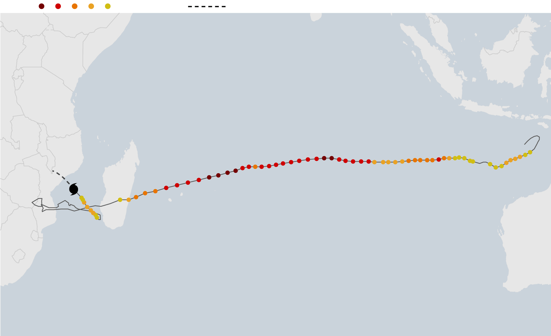 Freddy Could Become Longest-Lasting Tropical Cyclone