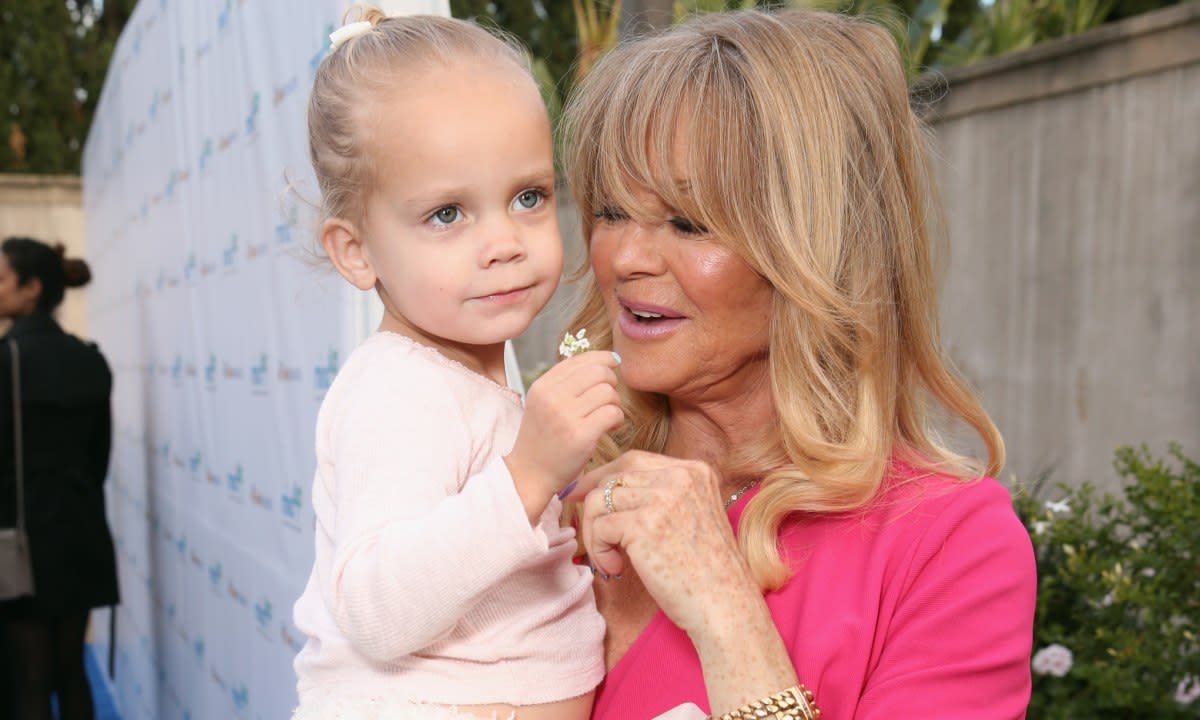 Goldie Hawn's lookalike granddaughter makes famous dad cry during rare public outing