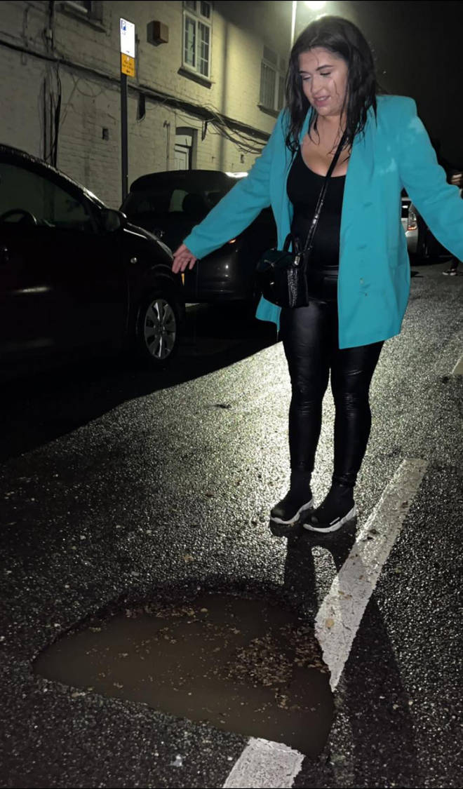 Woman thought she was going to die on night out after stepping into hole she thought was a puddle