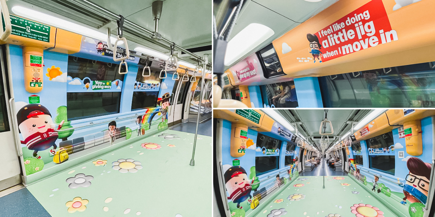 North-East Line train will feature colourful decals to promote commuter graciousness on mrts