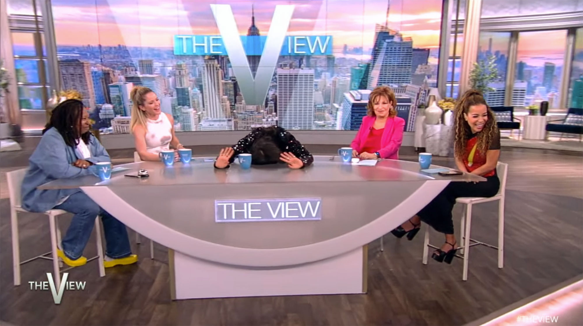 Jameela Jamil drops F-bomb, falls to the table in bizarre interview on The View: 'Never trust a fart'