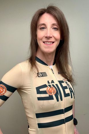 Transgender athlete, 46, who won women's cycling race feels like a 'superhero'