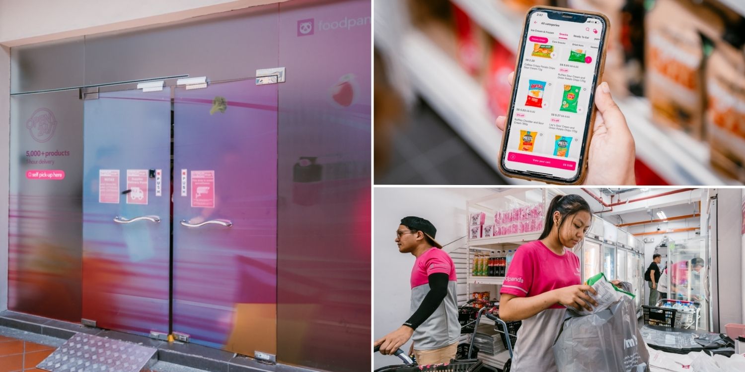 Foodpanda launches pick-up feature at telok ayer pandamart, collect groceries in 15 minutes