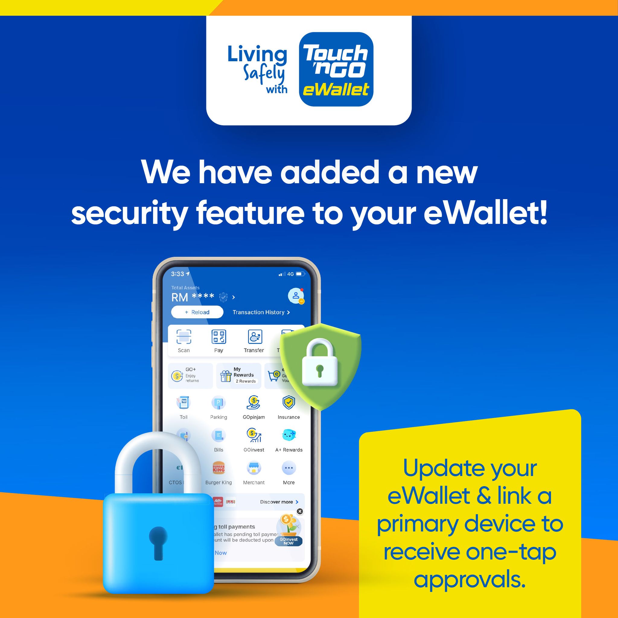 注意啦！TNG电子钱包⚡4月3日前需绑定设备！以启动「Tap Secure」安全验证！（内附教学）