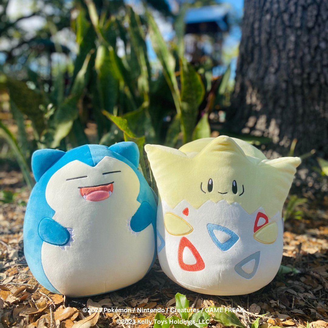 Togepi and Snorlax Pokémon Squishmallows hit stores this weekend