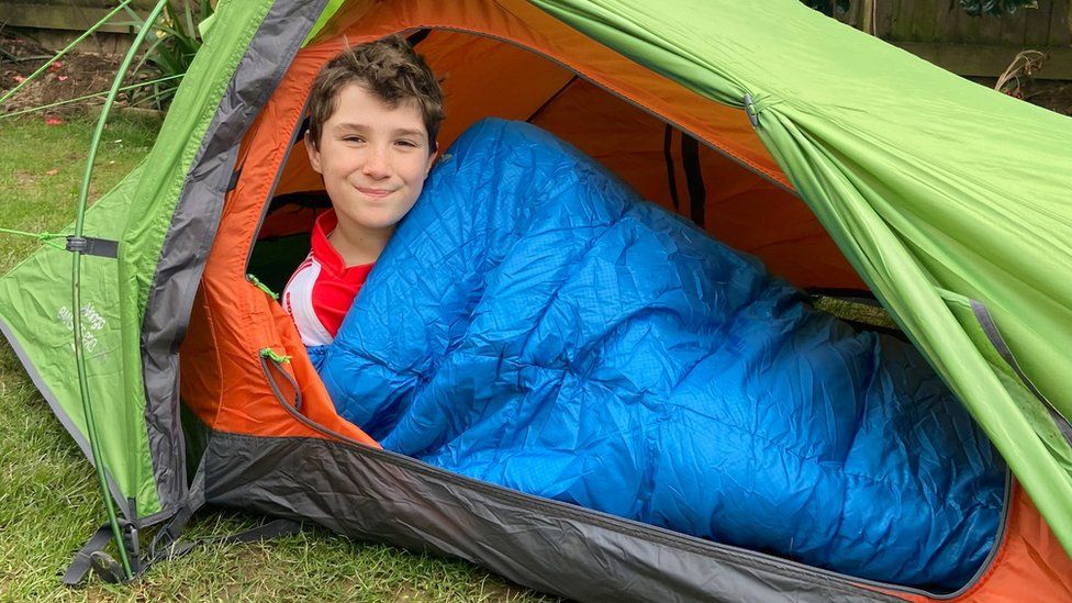 'Boy in the Tent' Max Woosey has his last night under canvas