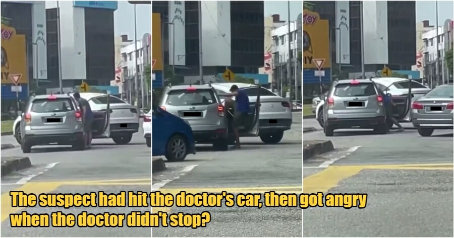 Elderly Doctor Attacked in Ampang Just Because He Didn’t Stop When Asked After Getting Collided Into