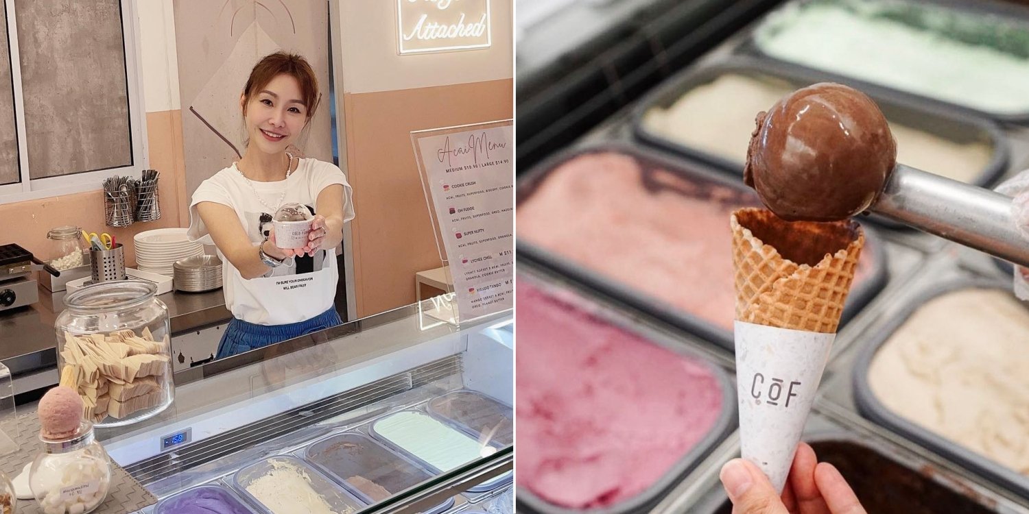 Actress ann kok offers free ice cream at Sengkang shop to pull star awards votes