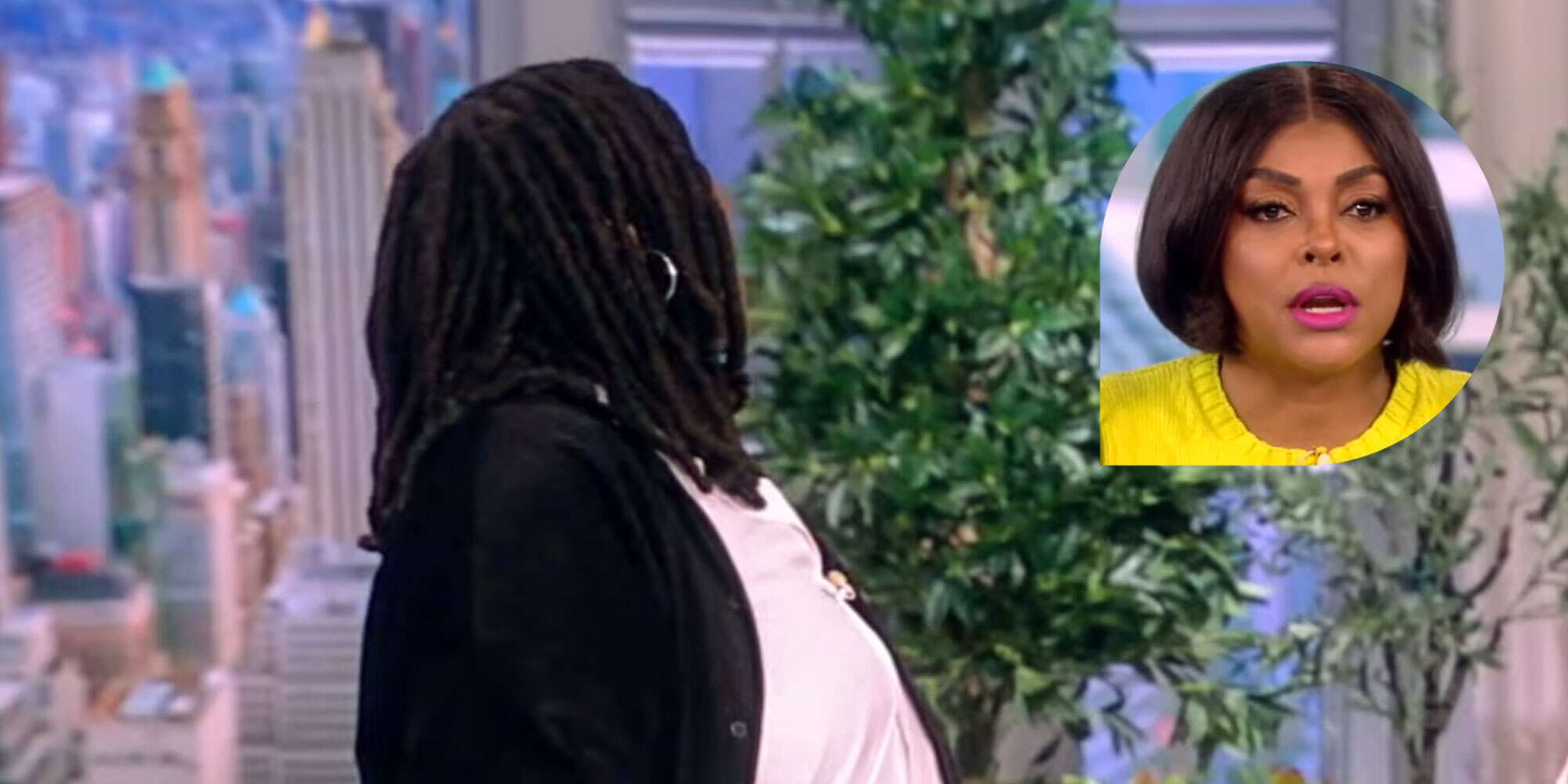 Whoopi Goldberg pauses The View to yell at mystery backstage noisemaker: 'It's Taraji!'