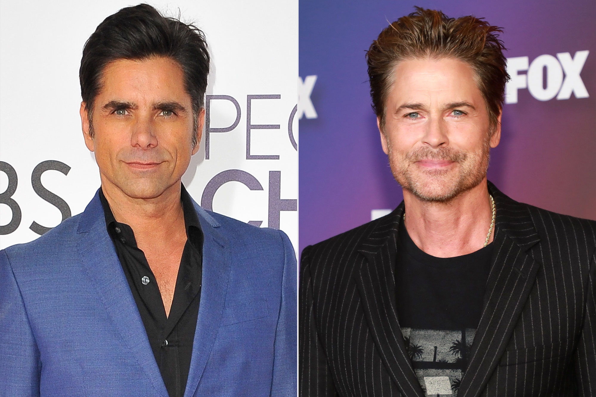 John Stamos crashes Rob Lowe's interview, jokes that he's the 'better-looking version' of him