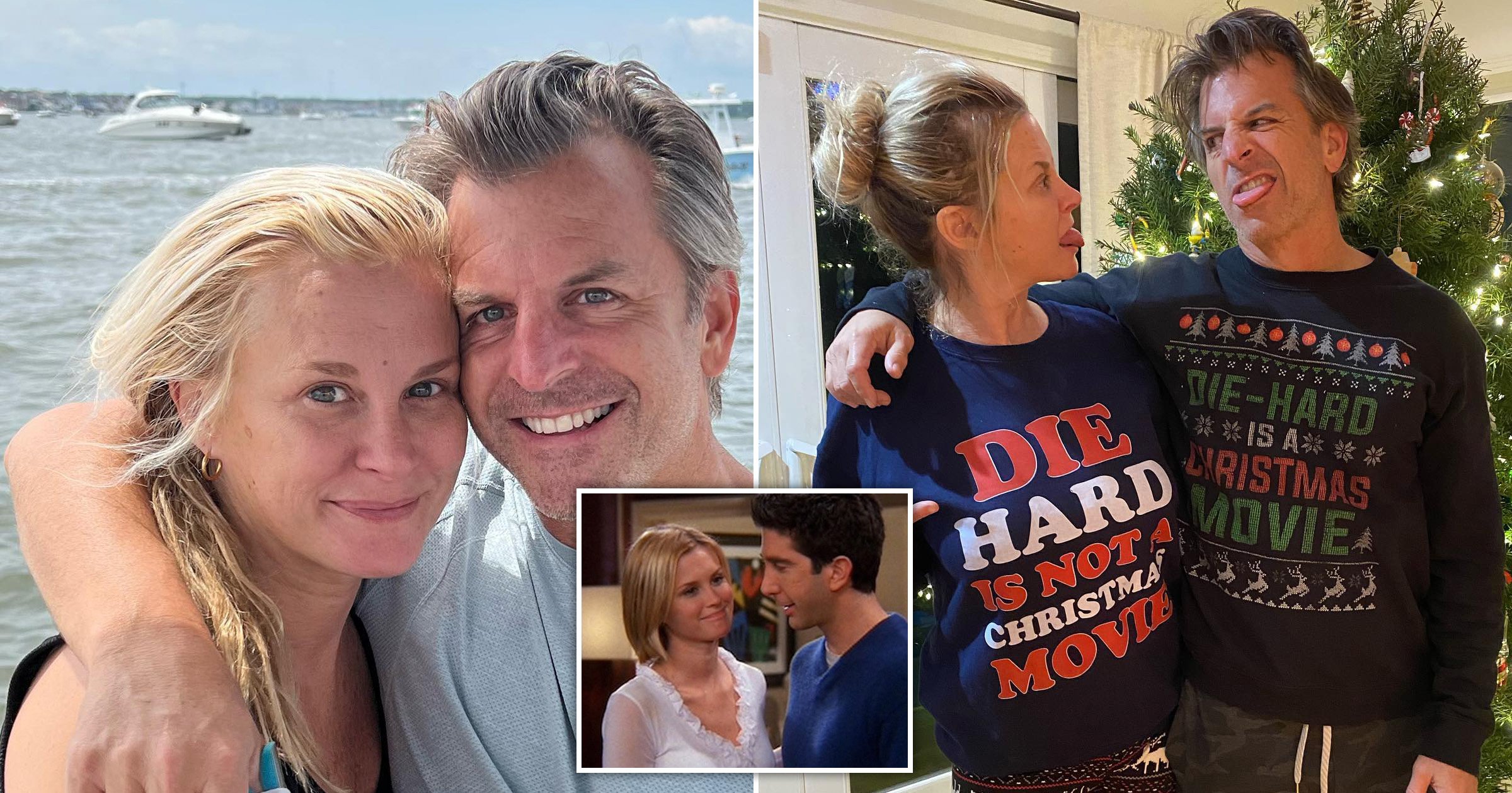 Friends star Bonnie Somerville marries husband Dave McClain in stunning ceremony after Bumble match almost went wrong