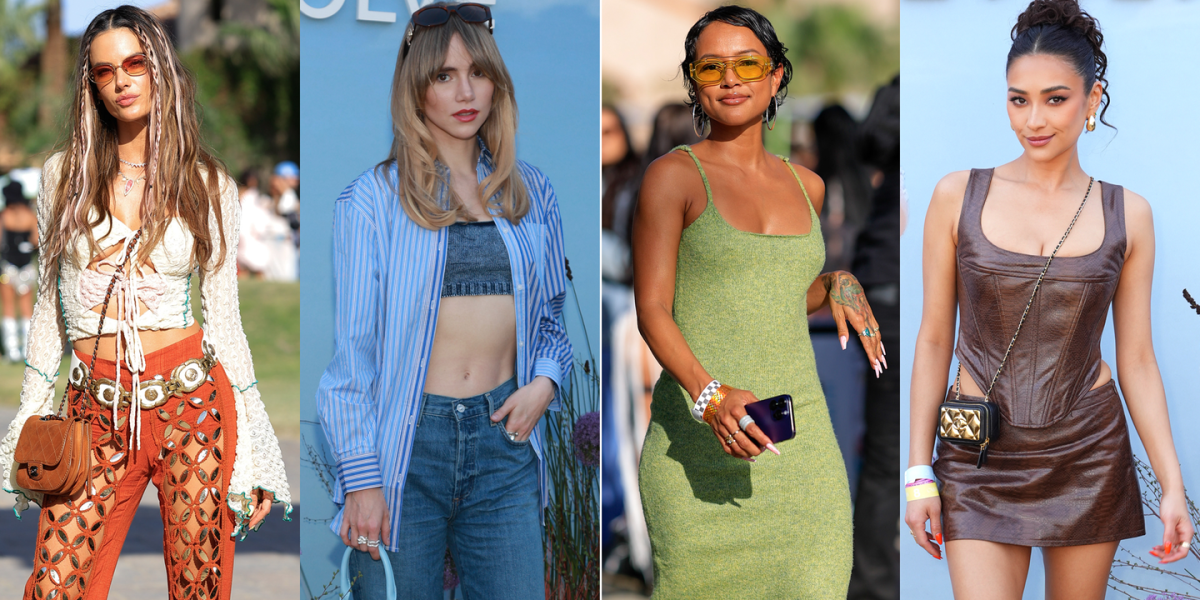 From Mia Khalifa's naked dress to Hailey Bieber's jeans and tank, the best celeb Coachella looks so far