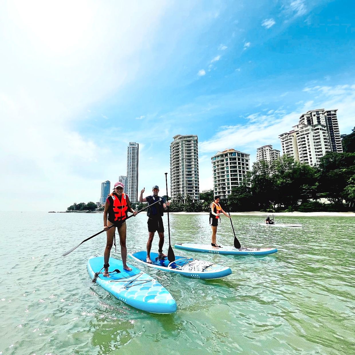 Former beauty queens paddleboard their way to a new adventure in Penang