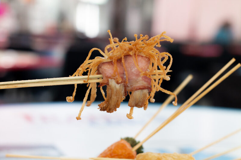 Lok Me Up: Super cheap lok lok at $0.60 per stick with mentaiko & nacho cheese sauce in Toa Payoh