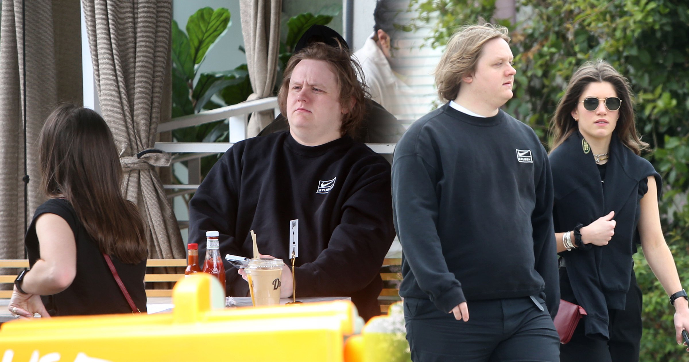 Lewis Capaldi loved up with girlfriend Ellie MacDowell while enjoying casual brunch date