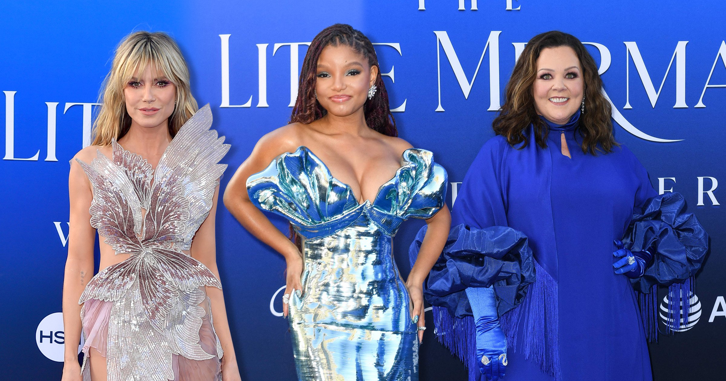 Halle Bailey, Melissa McCarthy and Heidi Klum look majestic on star-studded Little Mermaid red carpet 