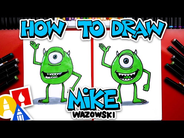 How To Draw Mike Wazowski From Monsters, Inc.