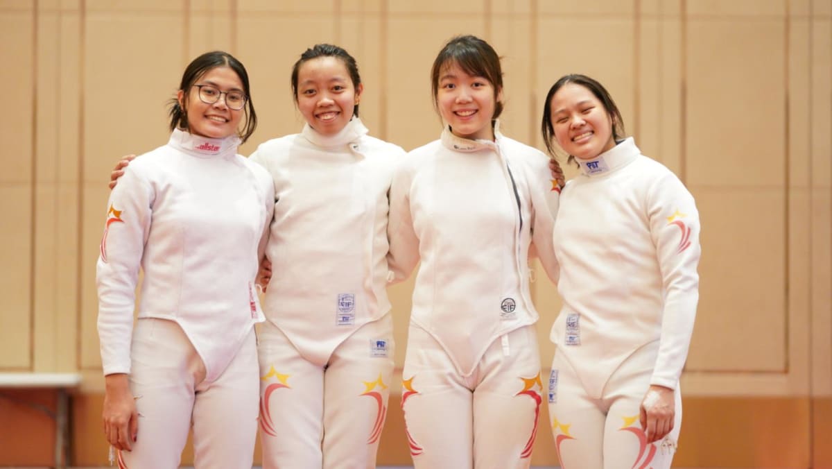 Women's epee team wins Singapore's 7th fencing gold for best SEA Games showing