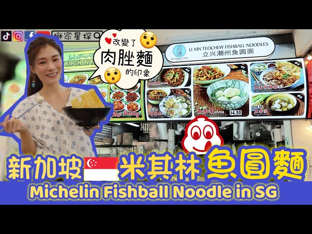 新加坡《米其林🌟鱼圆面》完全改变《肉脞面》的印象😜😜Michelin Fishball Noodle in Singapore