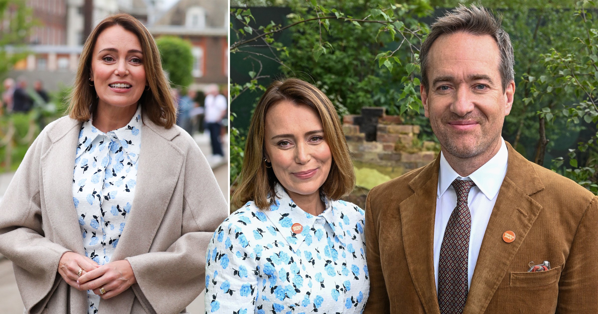 TV royalty Keeley Hawes and Matthew Macfadyen in super-rare public appearance together at Chelsea Flower Show