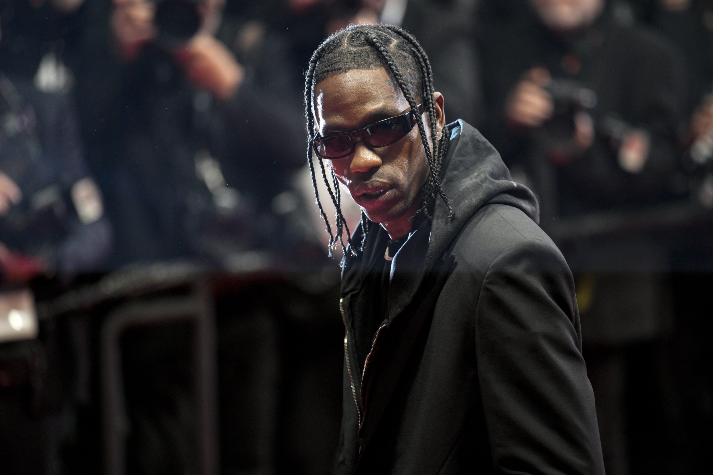 Travis Scott steps out in sunglasses for The Idol red carpet at Cannes Film Festival