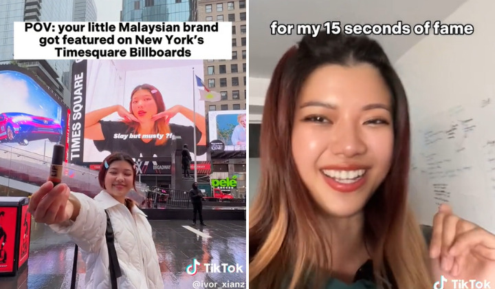 Malaysian Influencer Reveals How Much She Paid For 15 Seconds Of Fame On NYC’s Times Square Billboard