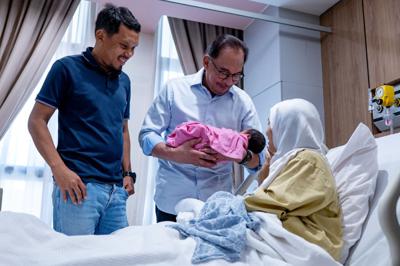 Anwar welcomes his 13th grandchild