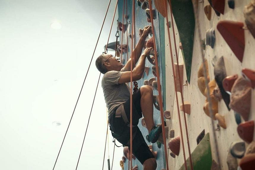 Seniors try climbing: Releasing the rock wall akin to learning to let go in life