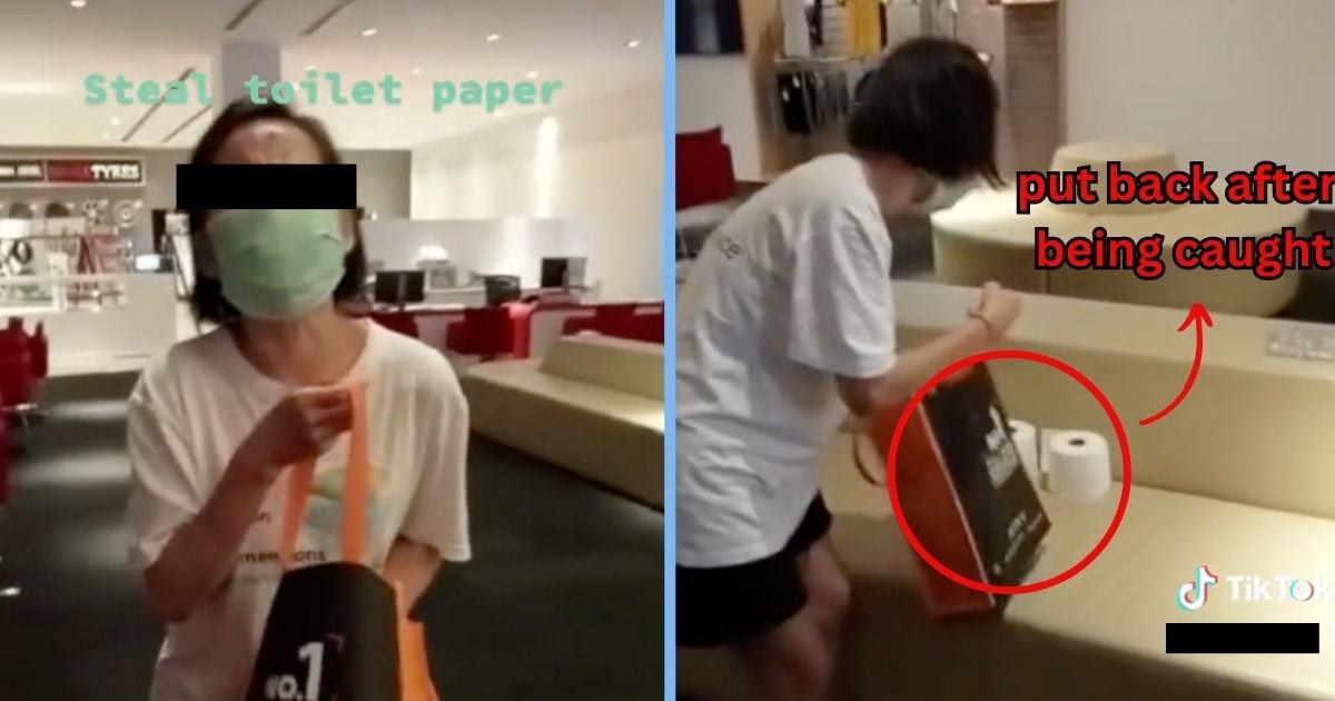 Woman Panicked & Pleaded Profusely After Caught Stealing Toilet Paper; Netizens Divided over TikToker’s Actions